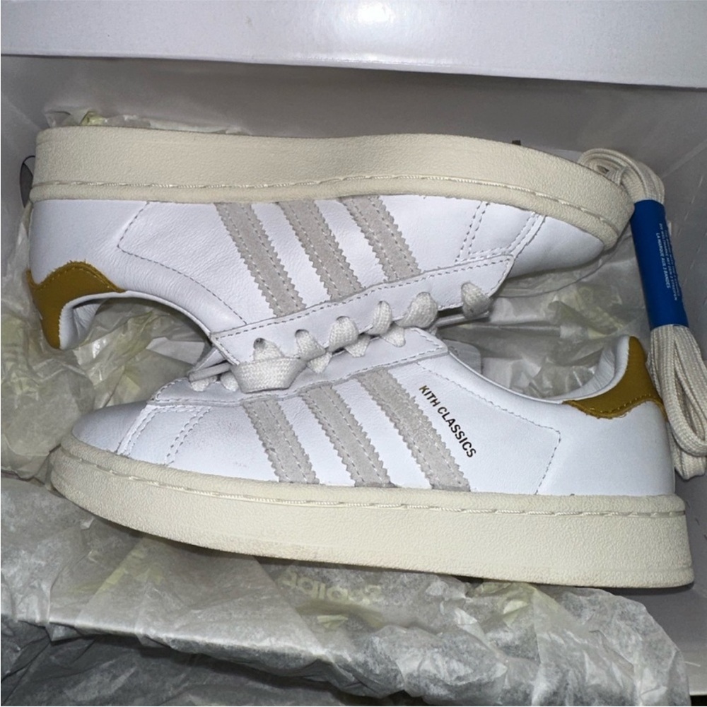 Kith Kids Shoes White and Gold